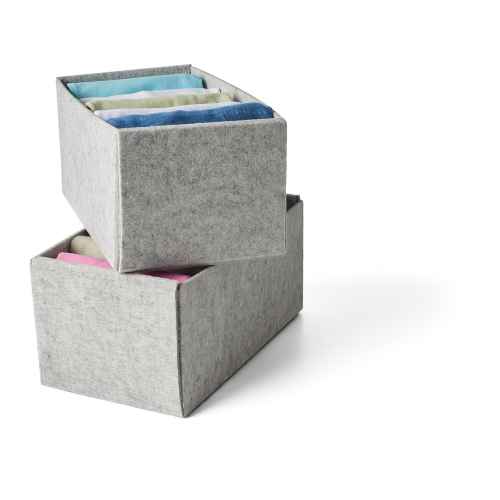 IKEA KOMPLEMENT Box 15 x 27 x 12 CM Light Grey / 2 pack