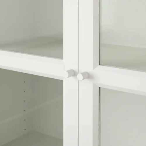 IKEA BILLY / OXBERG Bookcase With Panel/Glass Doors, 160x30x202 cm White, Glass