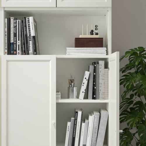 IKEA BILLY/OXBERG Bookcase w Height Extension Ut/Drs 160x30x237cm, White