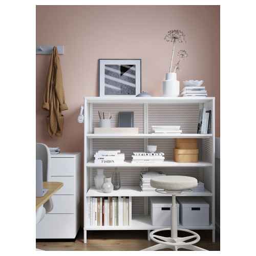 IKEA BEKANT Shelving Unit 121x134cm, White