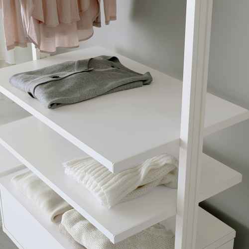 (Elvarli Part)IKEA ELVARLI 1 section, white 92x51x222-350 cm