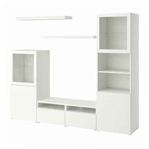 BESTA LACK TV Storage Combination, White, 240x42x193 cm