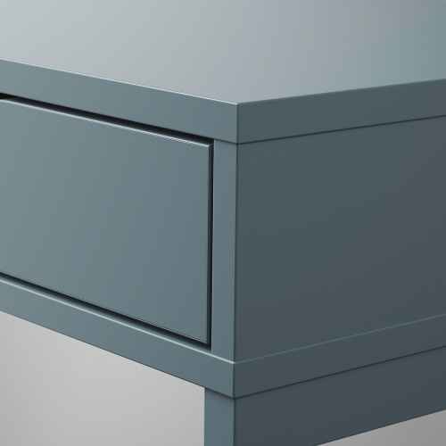 IKEA ALEX Desk, grey-turquoise, 132x58 cm