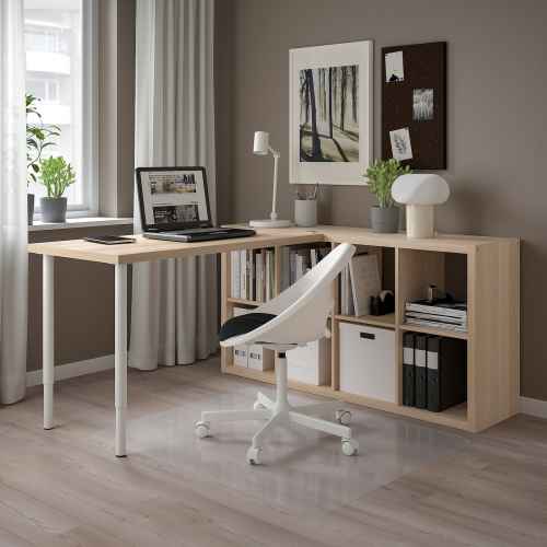 IKEA LAGKAPTEN Table top, white stained oak effect, 140x60 cm