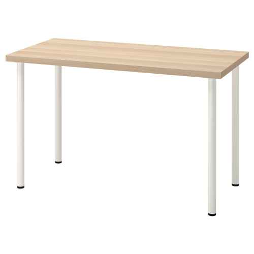 IKEA LAGKAPTEN / ADILS Desk white stained oak effect, white 120x60 cm