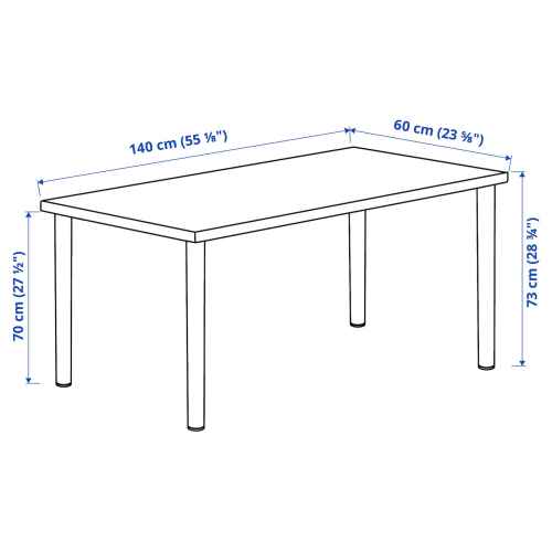 IKEA LAGKAPTEN / ADILS Desk white 140x60 cm