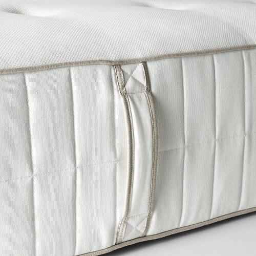 IKEA HOKKASEN Pocket sprung mattress, firm, white 180x200cm