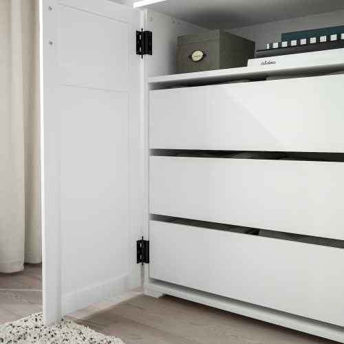 IKEA GREAKER Cabinet with Drawers 84x101 cm White