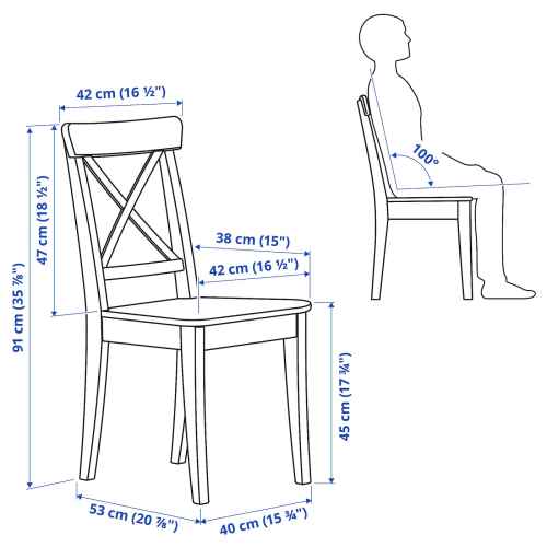 IKEA INGOLF Chair, White