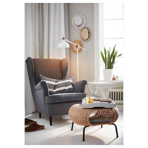 IKEA STRANDMON Wing Chair Nordvalla Dark Grey