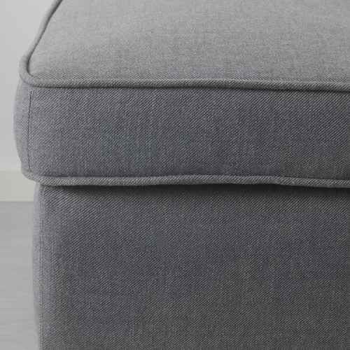 IKEA STRANDMON Footstool Nordvalla dark grey