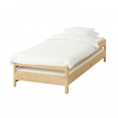 IKEA UTAKER Stackable Bed and 2 Memory Foam Mattresses Combo, 80x200cm