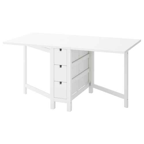 IKEA NORDEN Gateleg Table 26-89-152x80cm, White