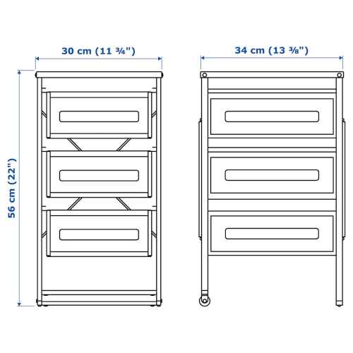 IKEA LENNART Drawer Unit White++