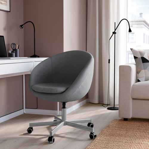 IKEA SKRUVSTA Swivel Chair, Vissle grey