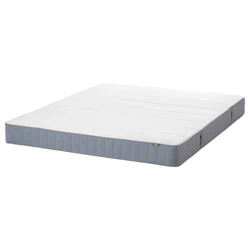 IKEA VESTMARKA Sprung Mattress 180x200cm, Extra Firm, Light Blue