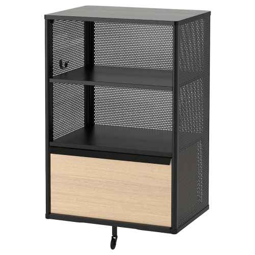 IKEA BEKANT Storage unit, mesh, black, 61x101 cm