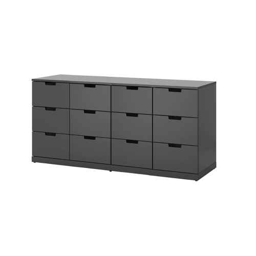 IKEA NORDLI Chest Of 12 Drawers 160x76 CM Anthracite