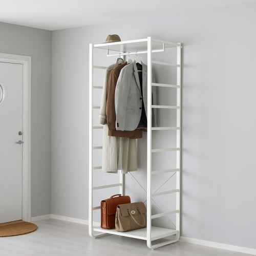 IKEA ELVARLI wardrobe combination white 84x55x216 cm