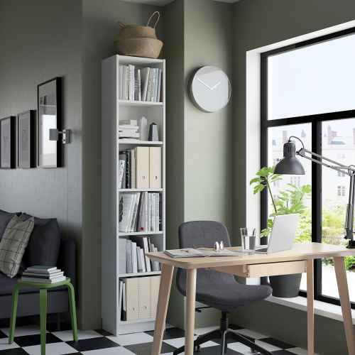 IKEA BILLY Bookcase, 40x28x202cm, White