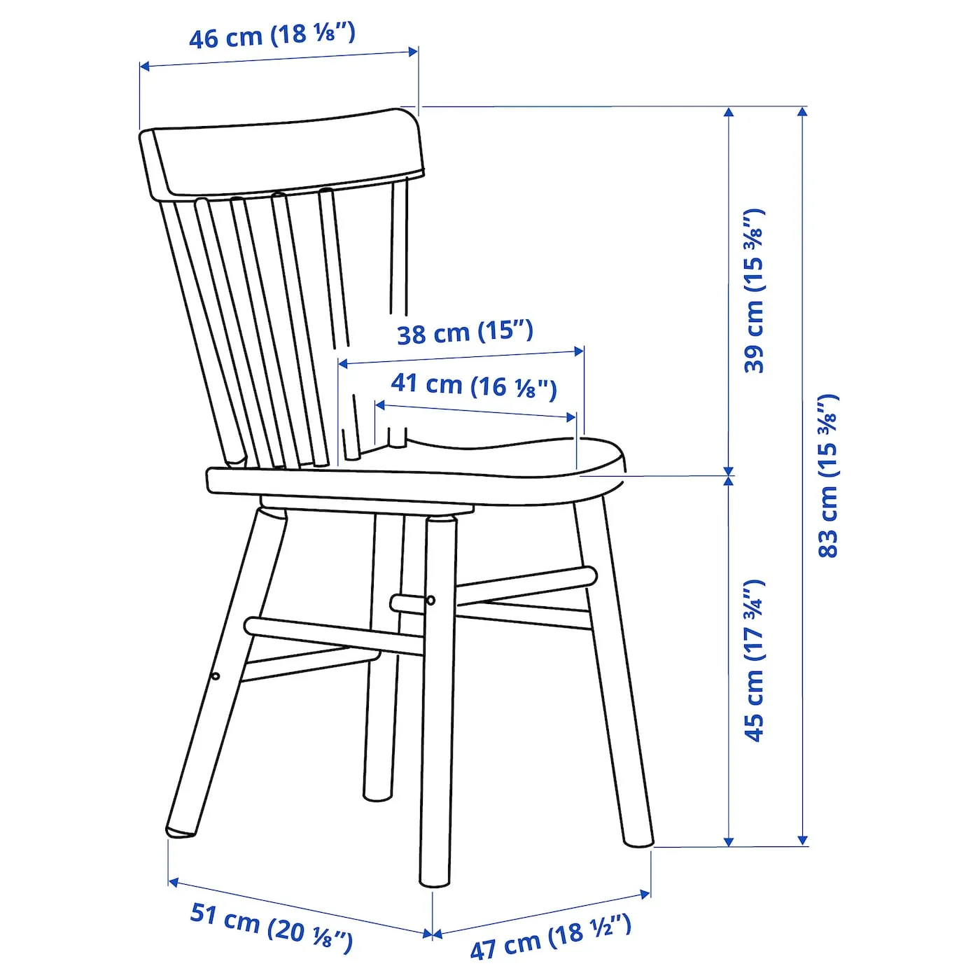 IKEA NORRARYD Chair, white