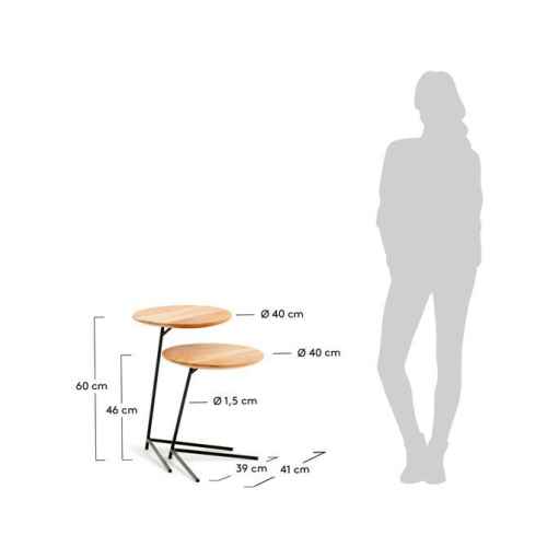 Kave Home Asha Side Table, Dia40cm