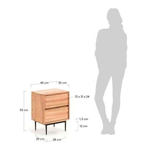 Kave Home Delsie Bedside Table