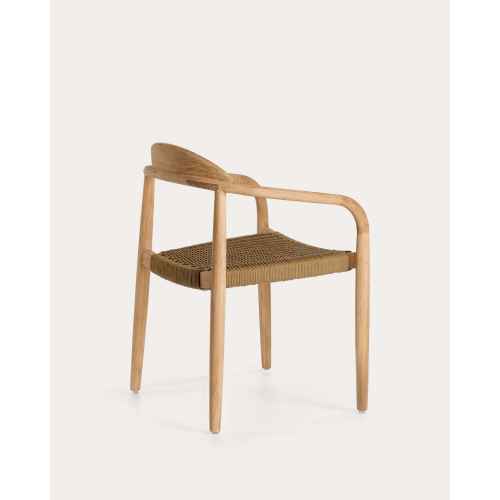 Kave Home NINA Dining Chair, Brown & Natural