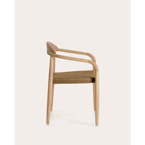 Kave Home Nina Dining Chair, Brown & Natural