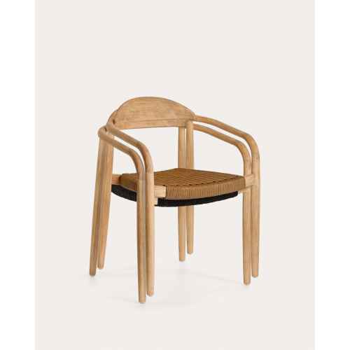 Kave Home Nina Dining Chair, Brown & Natural