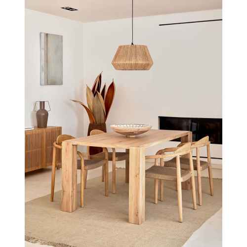 Kave Home Nina Dining Chair, Brown & Natural