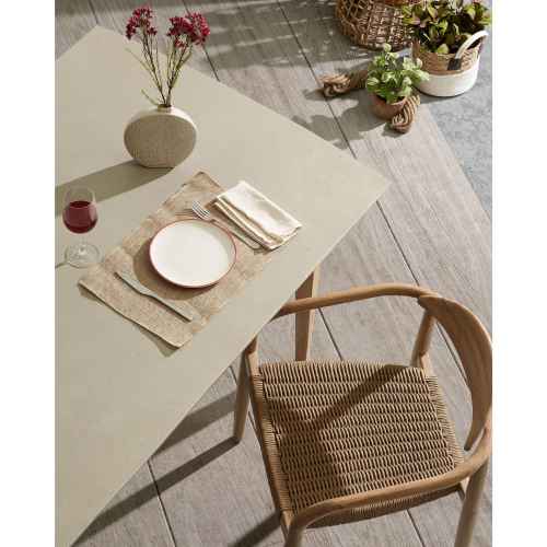 Kave Home Nina Dining Chair, Brown & Natural