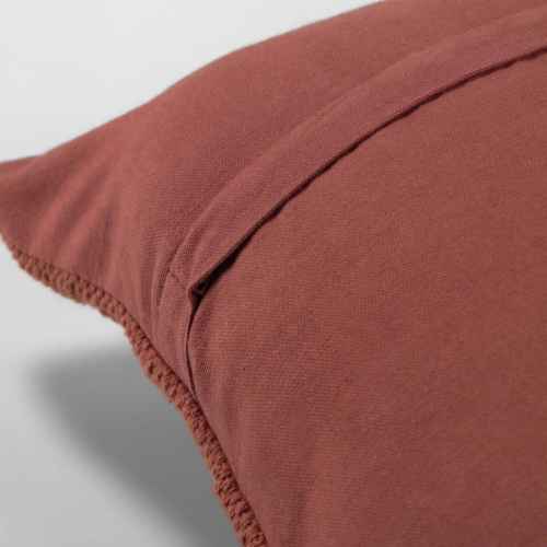 Kave Home Paulin cushion cover, 45 x 45 cm, Maroon