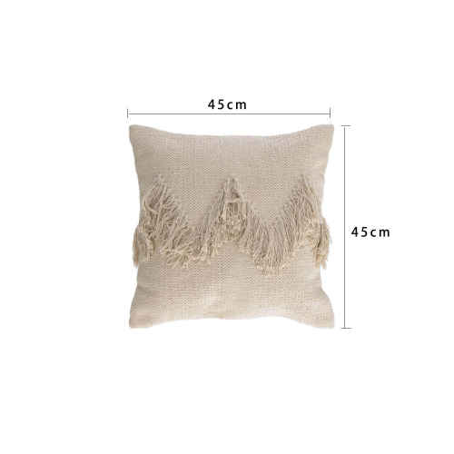 Kave Home PAULIN Cushion with Inner, 45 x 45 cm, Beige