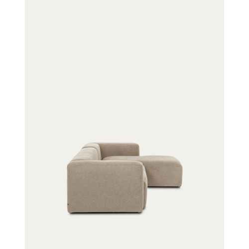 Kave Home Blok 4-Seat Modular Sofa with Right Chaise, Beige