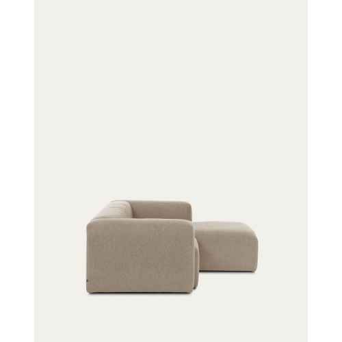 Kave Home Blok 2-Seat Modular Sofa with Left Chaise, Beige