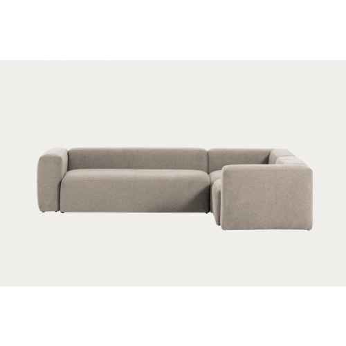 Kave Home Blok 4-Seat Corner Sofa, 320x230cm, Beige