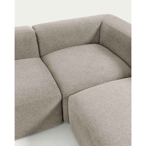 Kave Home Blok 4-Seat Corner Sofa, 320x230cm, Beige