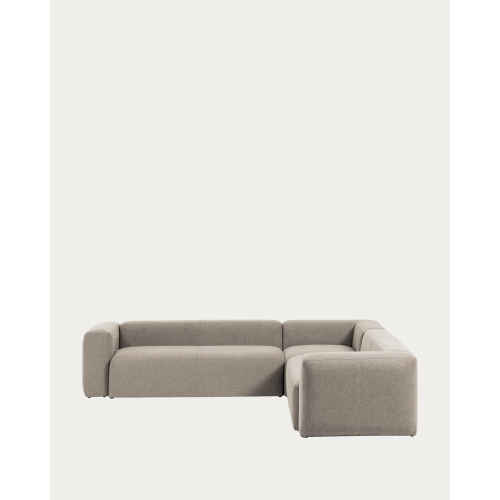 Kave Home BLOK 6-Seat Corner Sofa, Beige