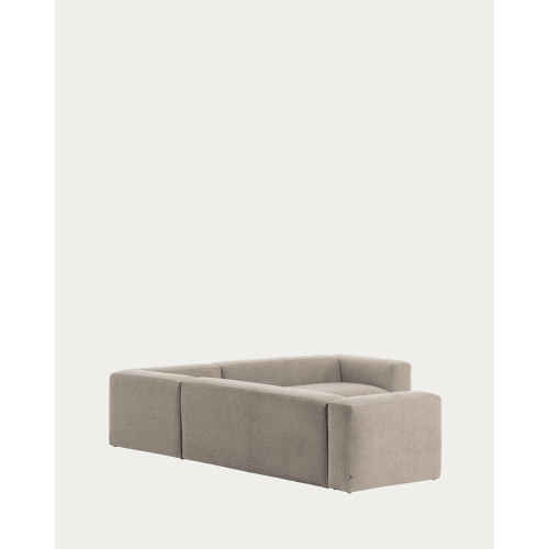 Kave Home BLOK 5-Seat Corner Sofa, Beige