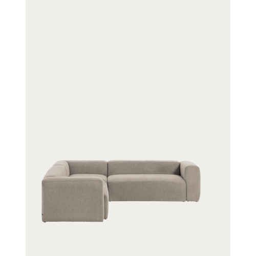 Kave Home Blok 5-Seat Corner Sofa, Beige