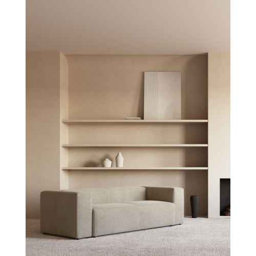 Kave Home Blok 3-Seat Sofa, Beige