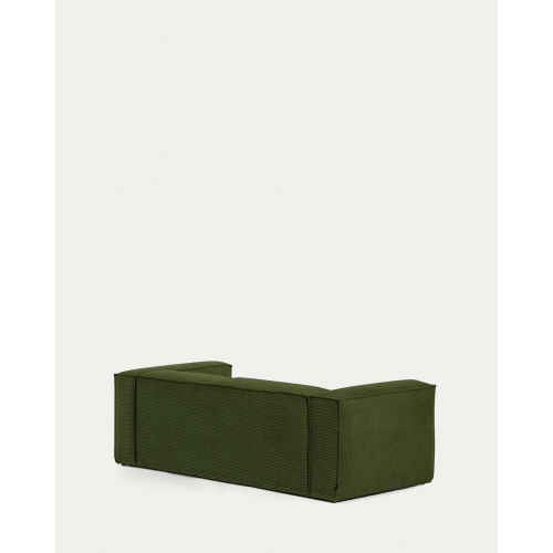 Kave Home Blok 3-Seat Sofa, Corduroy, Green