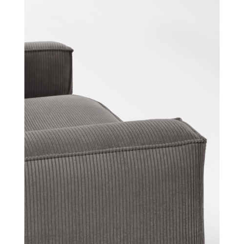 Kave Home Blok 2-Seat Sofa, Corduroy, Grey