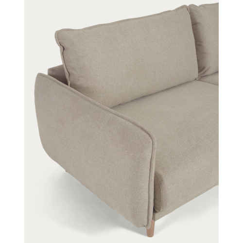 Kave Home Carlota 3-Seat Sofa, Beige