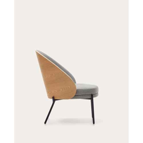 Kave Home Eamy Armchair, Grey & Natural