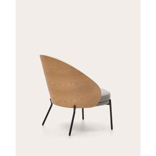 Kave Home EAMY Armchair, Grey & Natural