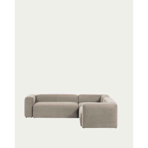 Kave Home BLOK 4-Seat Corner Sofa, 290x290cm, Beige