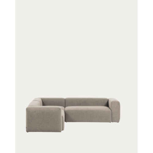 Kave Home BLOK 4-Seat Corner Sofa, 290x290cm, Beige