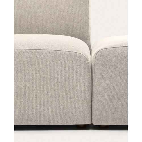 Kave Home Neom Armchair with Ottoman, Beige